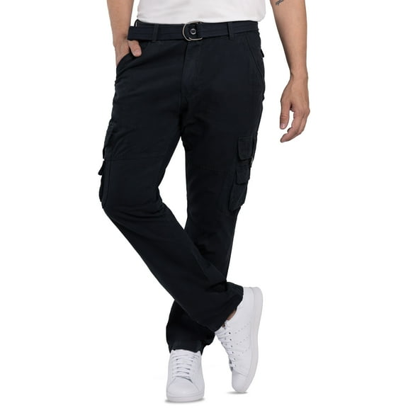 X RAY JEANS Mens Utility Cargo Pants, Navy, 32X30