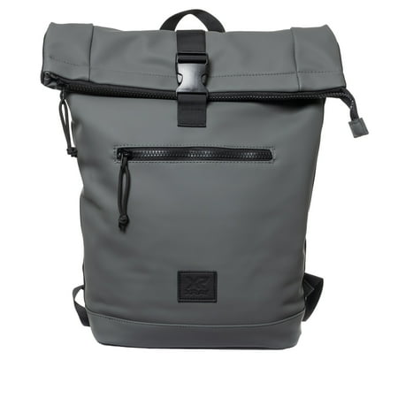 X RAY JEANS Mens Waterproof Expandable Roll Top Backpack, Slate, OS