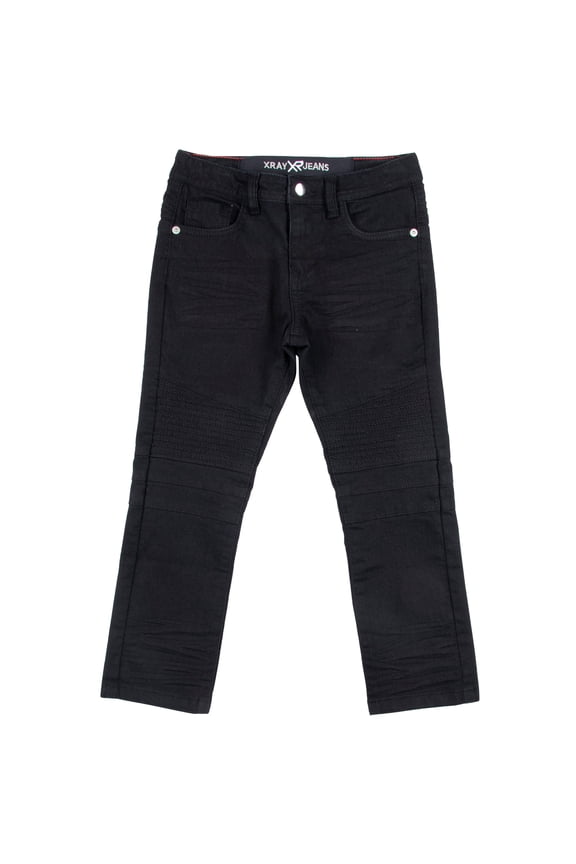 JEANS  Toddler Boy's Moto Jeans, Jet Black, 4T