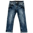 thumbnail image 1 of X RAY JEANS  Toddler Boy's Ripped and Repaired Stretch Jeans, Blue, 2T, 1 of 5