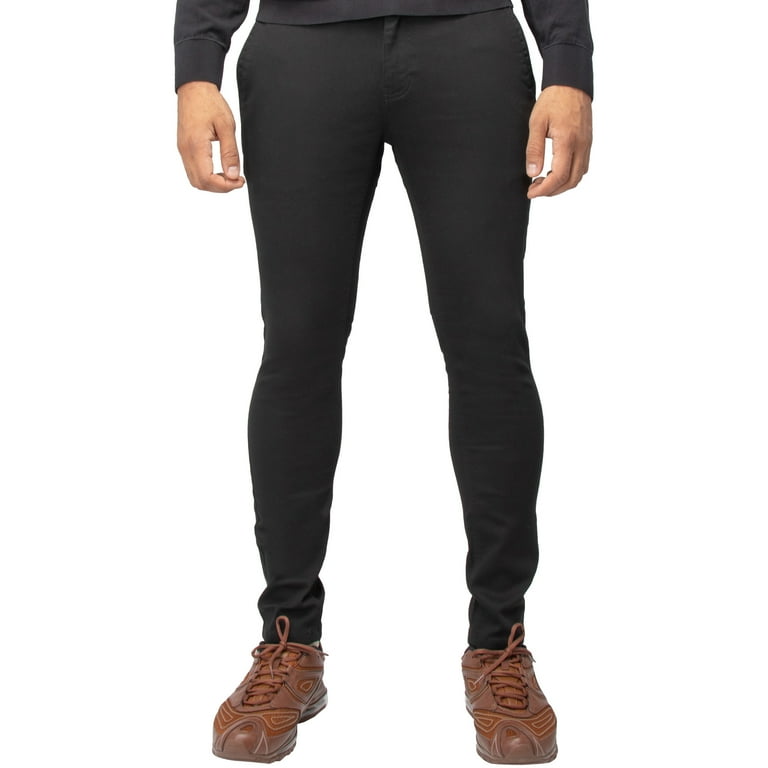 X RAY JEANS Mens Five Pocket Commuter Pants, Black, 38X32