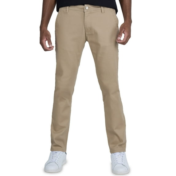 X RAY JEANS Mens Five Pocket Commuter Pants, Stone, 28x30