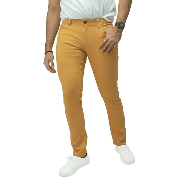 X RAY JEANS Mens Stretch Commuter Pants, Mustard, 32X30