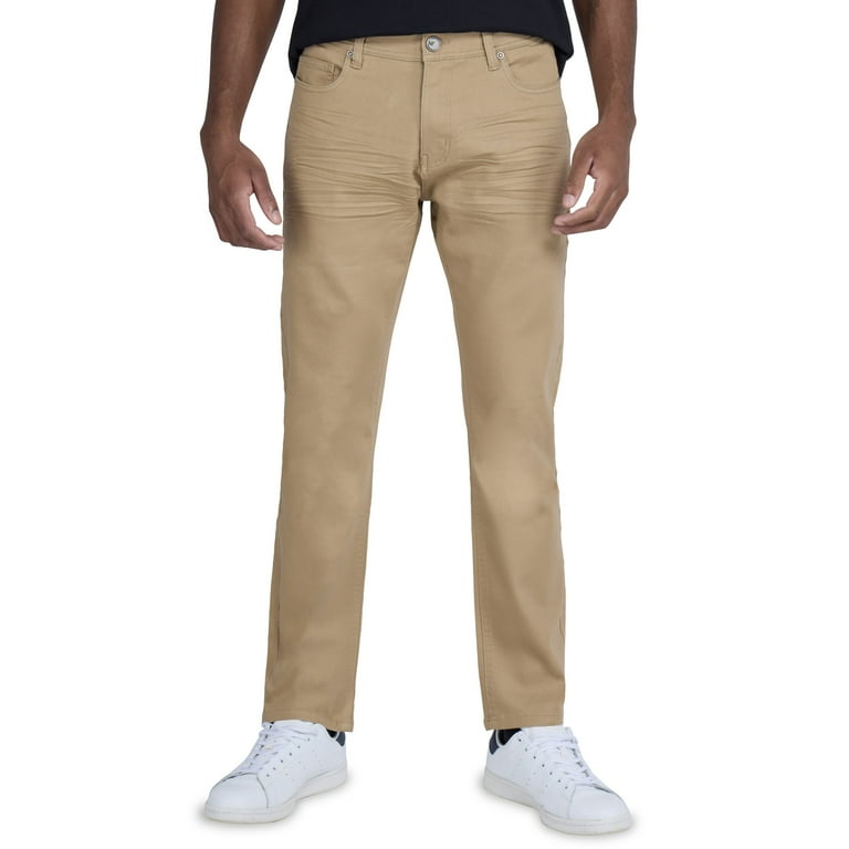 X RAY JEANS Mens Slim Fit Stretch Commuter Pants, Khaki, 48X34