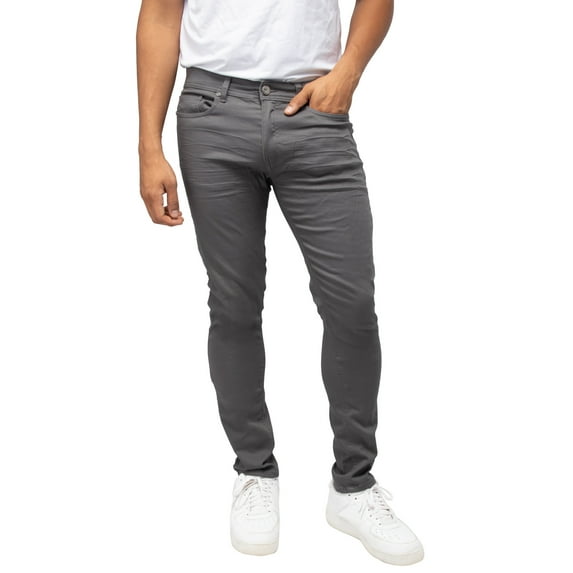 X RAY JEANS Mens Slim Fit Stretch Commuter Pants, Silver, 48X34