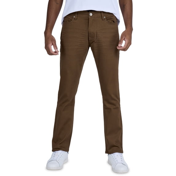 X RAY JEANS Mens Slim Fit Stretch Commuter Pants, Tabacco, 40X34