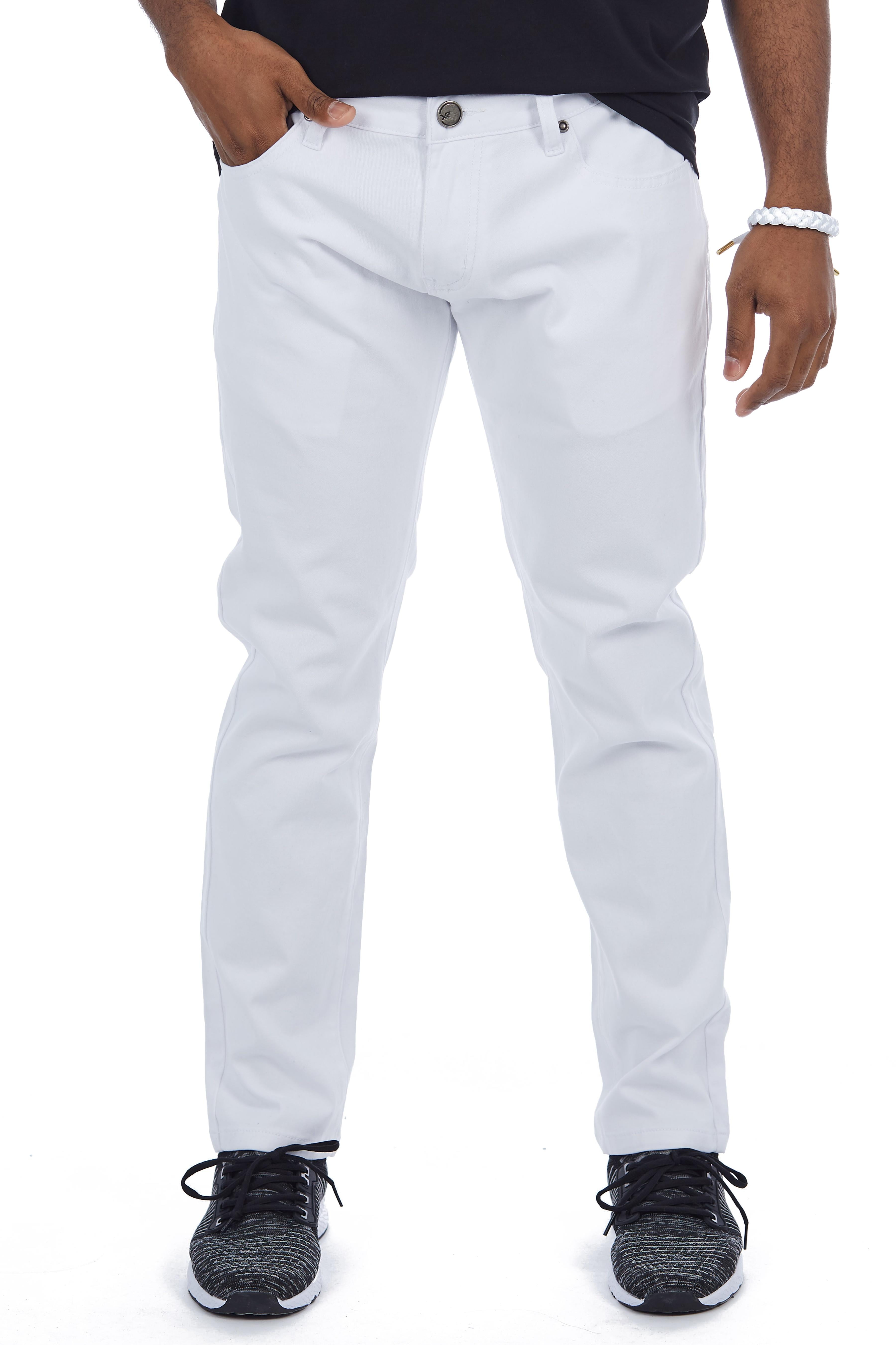 X RAY Jeans Men's Slim Fit Skinny Stretch Comfy Denim Colored Jeans Pants,  White, 30W x 30L - Walmart.com