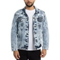 thumbnail image 1 of X RAY Jeans Mens Denim Jacket, Acid Blue, S, 1 of 10