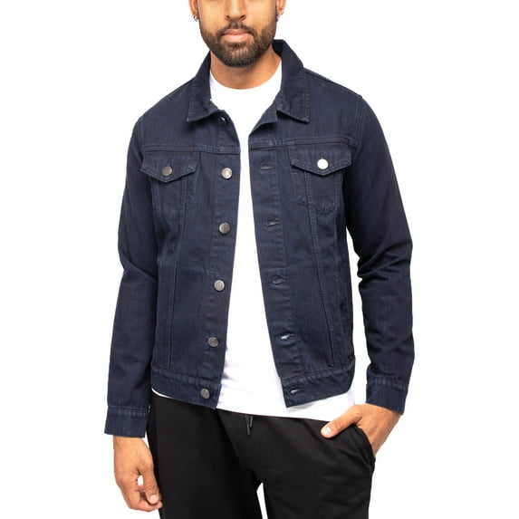 X RAY Jeans Mens Denim Jacket, Navy, XL