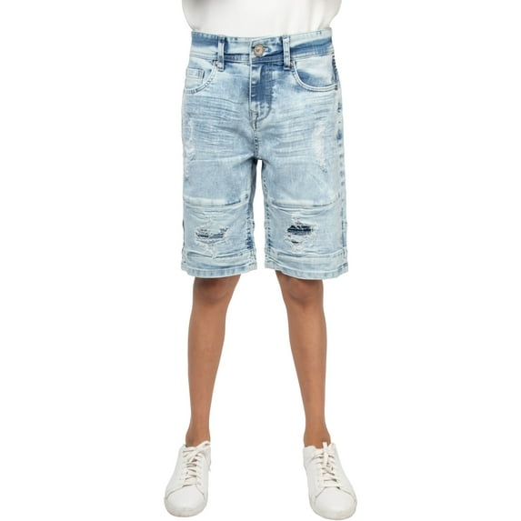 X RAY JEANS Little Boy's Denim Shorts, Lt Blue, 4