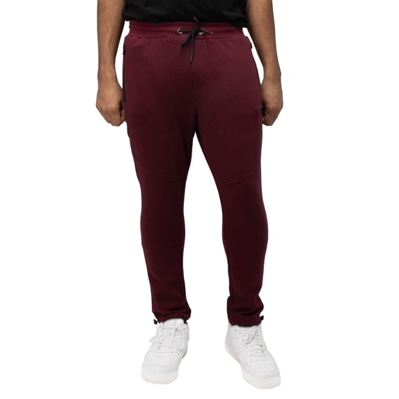 X RAY JEANS Mens Fleece Joggers, Oxblood, L