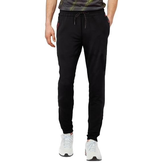 X RAY JEANS Mens XRAY Sport Joggers, Black/Red, XL