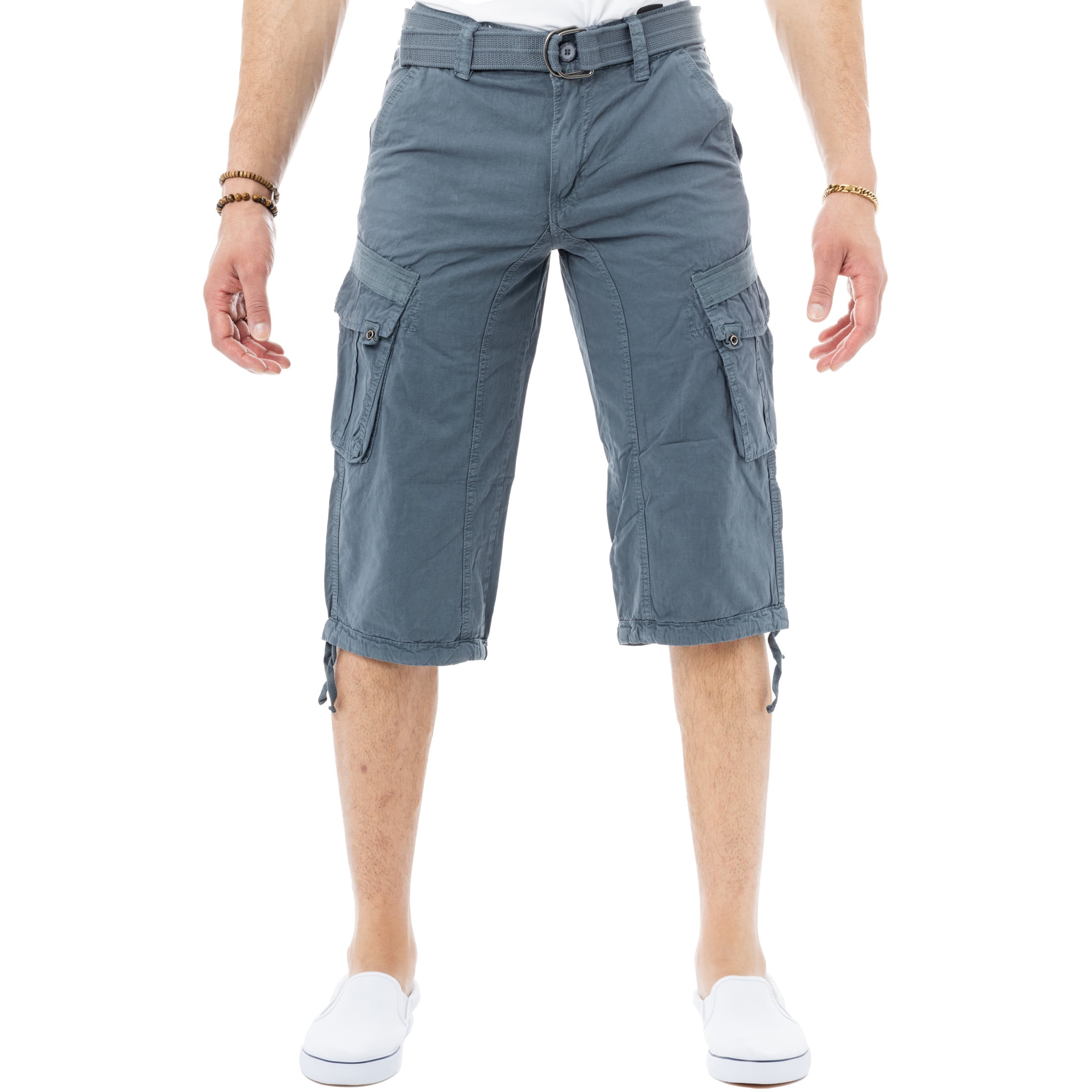 Shorts For Men X RAY Men's Belted Long Cargo Below Knee Length