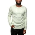 thumbnail image 1 of X RAY JEANS Mens Cable Knit Crewneck Pullover Sweater, Meadow Mist, L, 1 of 6
