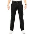 thumbnail image 1 of X RAY JEANS Mens Belted Classic Fit Cargo Pants, Black, 42X32, 1 of 6