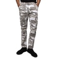 thumbnail image 1 of X RAY Men's Cargo Pants Straight Fit Deep Pockets Pant for Travel Outdoor Hiking Construction Work, White Camo, 42W x 32L, 1 of 8