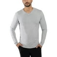 thumbnail image 1 of X RAY JEANS Mens Basic V-Neck Sweater Pullover, Heather Grey, 4XL, 1 of 8