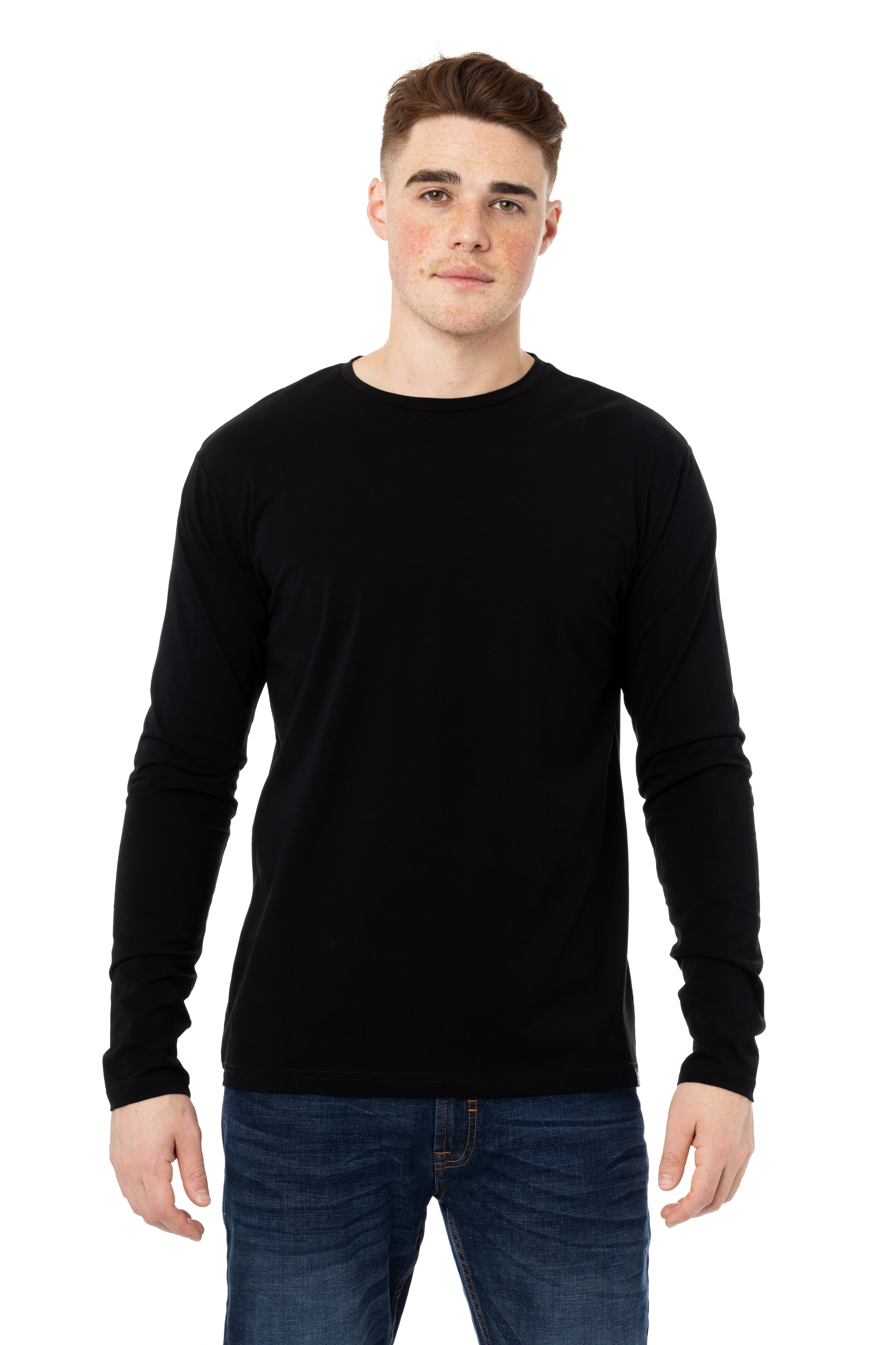 X RAY Men's Crewneck Long Sleeve T-Shirt, Soft Stretch Premium Cotton Slim  Fit Casual Fashion Tee for Men