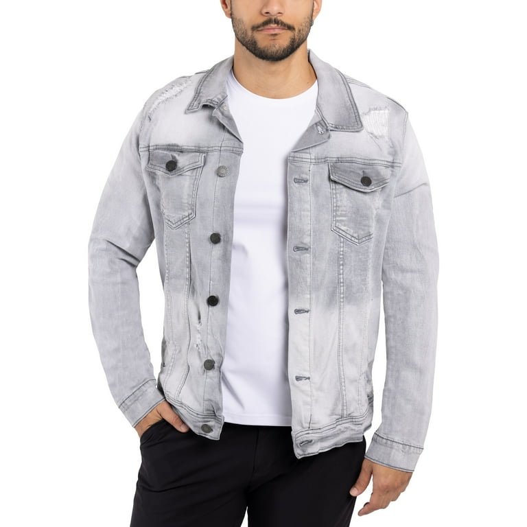 Gray jean jacket hotsell