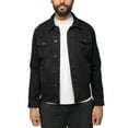 thumbnail image 1 of X RAY Jeans Mens Skulls Head On Denim Jacket, Jet Black, M, 1 of 6