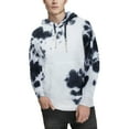 thumbnail image 1 of X RAY JEANS Mens Tie Dye Pullover Hoodie, White/Black, 2XL, 1 of 5