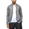 thumbnail image 1 of X RAY JEANS Mens Full-Zip Sweater Jacket, Heather Grey, L, 1 of 8