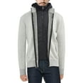 thumbnail image 1 of X RAY JEANS Mens Full-Zip Sweater Jacket With Fluffy Fleece Lined Hood, Oatmeal, 3XL, 1 of 5