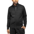 thumbnail image 1 of X RAY JEANS Mens Full Zip Sweater With Suede Peicing &amp; Lining, Black, XL, 1 of 5