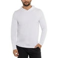 thumbnail image 1 of X RAY JEANS Mens Long Sleeve Hooded T-Shirt, White, S, 1 of 7