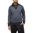 thumbnail image 1 of X RAY JEANS Mens 1/4 Zip Sweater With Contrast Shoulder Piecing, Black, M, 1 of 4