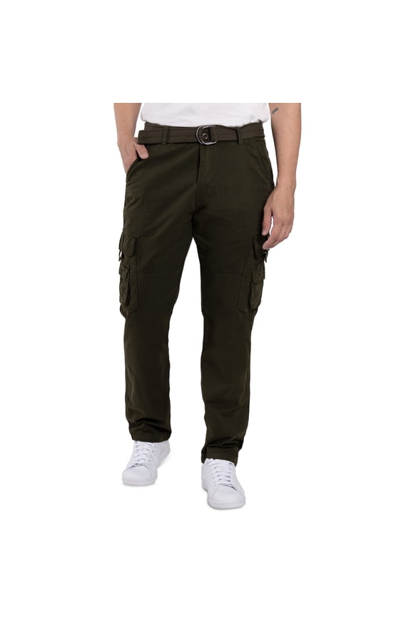 JEANS Mens Utility Cargo Pants, Olive, 34X32