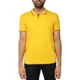 thumbnail image 1 of X RAY Jeans Mens Basic Short Sleeve Tipped Polo, Honey Mustard/Navy, L, 1 of 3