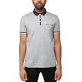 thumbnail image 1 of X RAY Men's Slim Athletic Fit Short Sleeve Performance Stretch Cotton Polo Shirt, Light Heather Grey, Large, 1 of 8