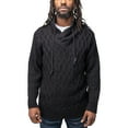 thumbnail image 1 of X RAY JEANS Mens Cable Knit Cowl Neck Sweater, Black, M, 1 of 5