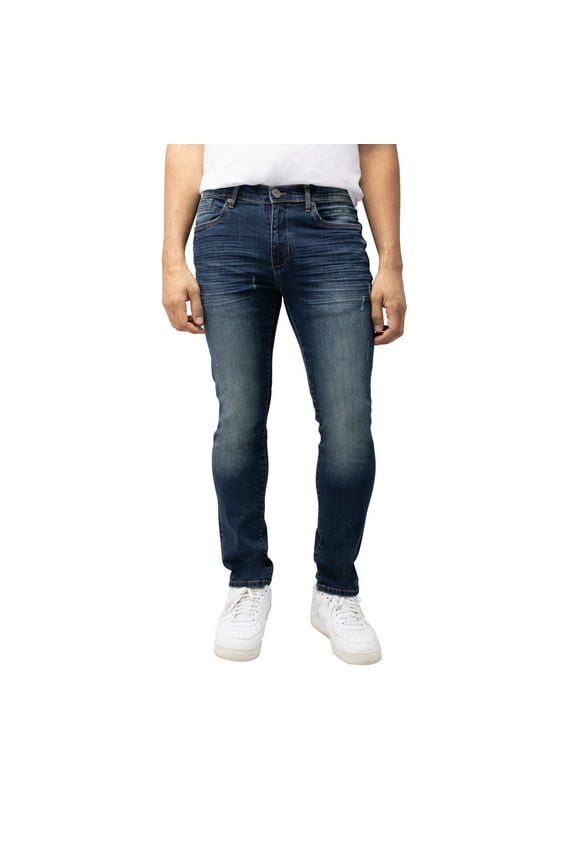 JEANS Mens Slim Fit Denim Jeans, Blue, 38X32
