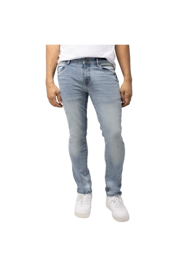 JEANS Mens Alice Slim Fit Denim Jeans, Light Blue, 38X32