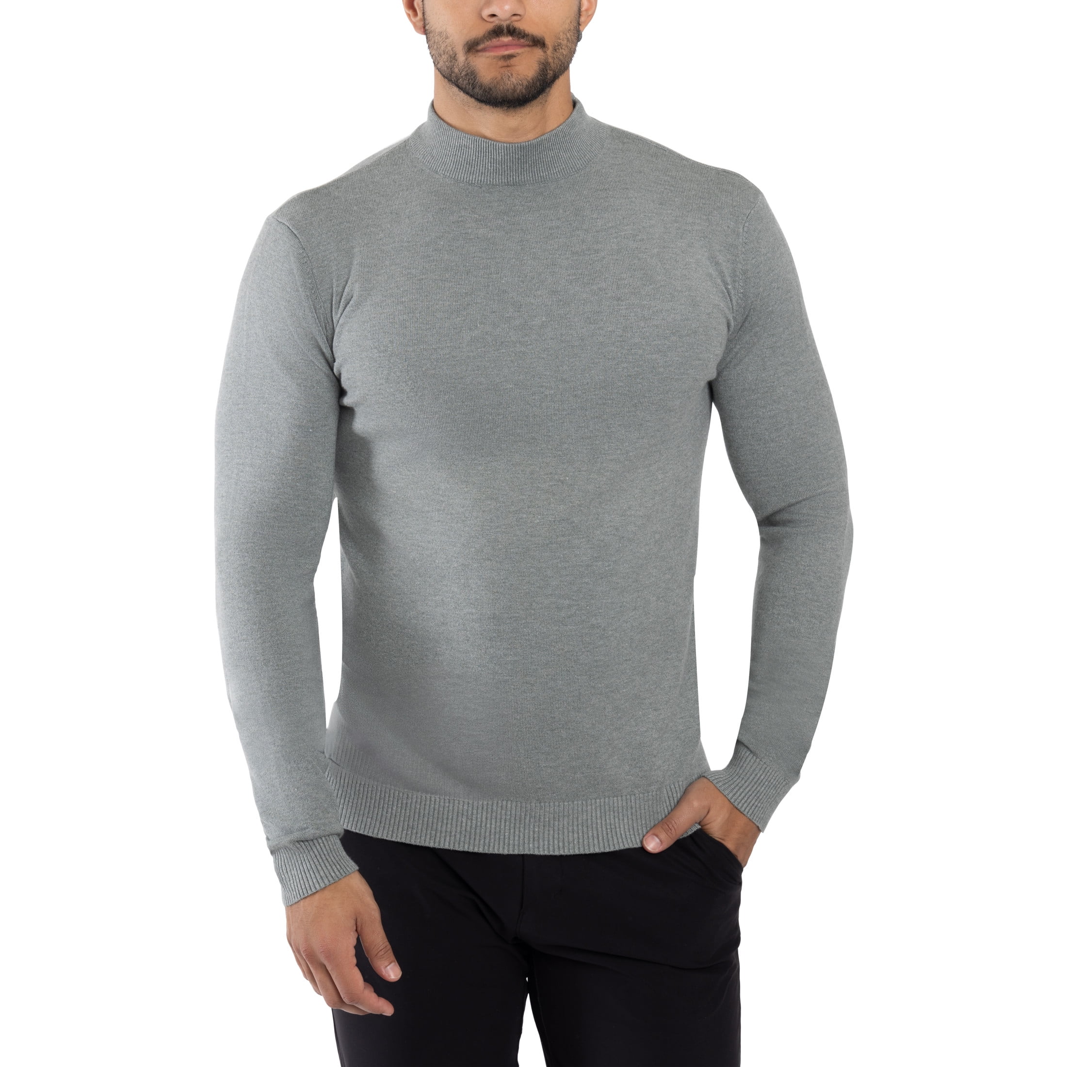 X RAY JEANS Mens Mock Neck Sweater Pullover, Sage, L - Walmart.com
