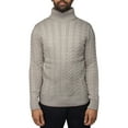 thumbnail image 1 of X RAY JEANS Mens Cable Knit Roll Neck Sweater, Sand, 6XL, 1 of 7