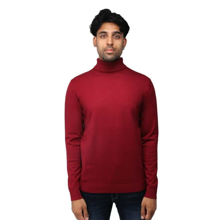 X RAY Men s Soft Slim Fit Turtleneck Mock Neck Pullover Sweaters