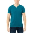 thumbnail image 1 of X RAY JEANS Mens Basic V-Notch Neck Short Sleeve T-Shirt, Teal, M, 1 of 3
