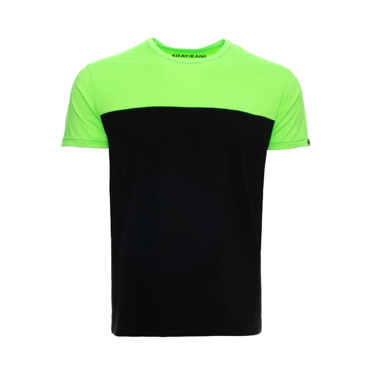 X RAY Men s Soft Stretch Cotton Solid Colorblock Short Sleeve Crewneck Slim Athletic Fit T Shirt Fashion Sport Casual Tee for Men Colorblock