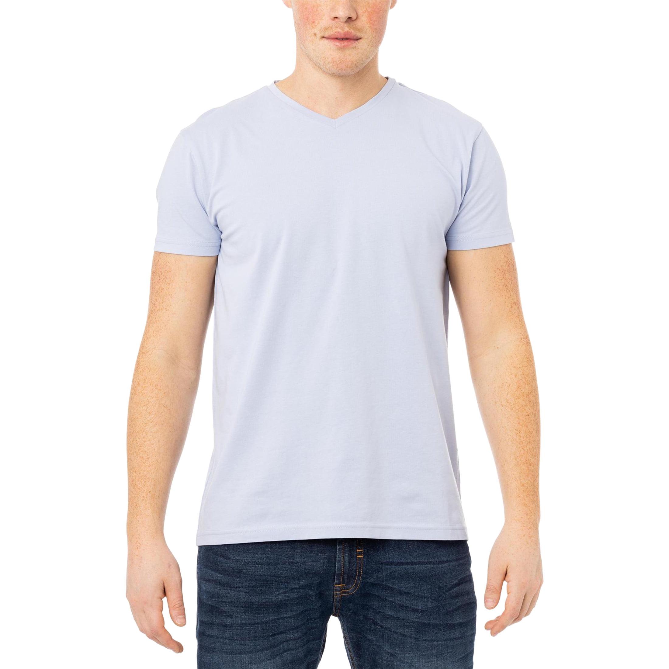 X RAY Men's Basic V-Neck Short Sleeve T-Shirt, Dusk Blue, L - Walmart.com