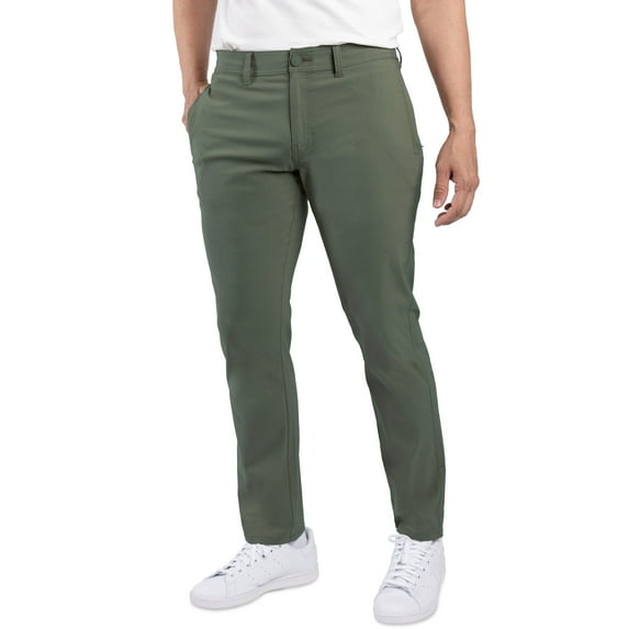 X RAY JEANS Mens Trouser Body Nylon Pants, Olive, 34
