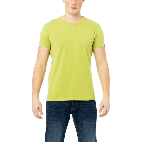 X RAY JEANS Mens Basic Crewneck Short Sleeve T-Shirt, Moss, S