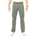 thumbnail image 1 of X RAY Men's Cargo Pants Slim Fit Deep Pockets Pant for Travel Outdoor Hiking Construction Work, Size 34Wx31L, Leaf Green, 1 of 3