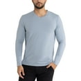 thumbnail image 1 of X RAY JEANS Mens Long Sleeve V-Neck T-Shirt, Slate Blue, 3XL, 1 of 9