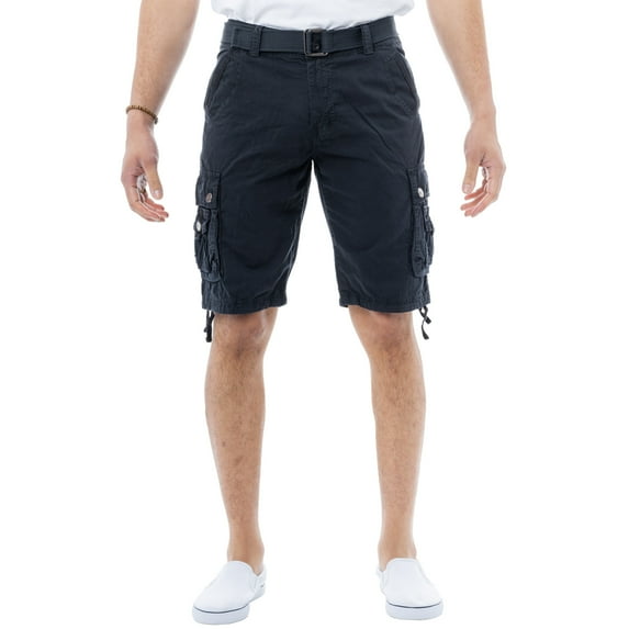 X RAY JEANS Men's 12.5" Inseam Cargo Shorts, Navy, 40