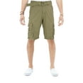 thumbnail image 1 of X RAY Mens Cargo Shorts Camo and Solid Colors 12.5" Inseam Knee Length Classic Fit Multi Pocket, Double Stitch Back Pocket - White Camo, 170, 1 of 5