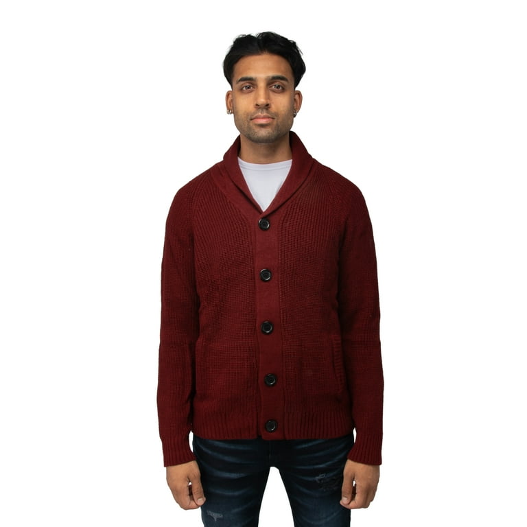X RAY Mens Clothing Button Down Cardigan Sweater Cardigan Men