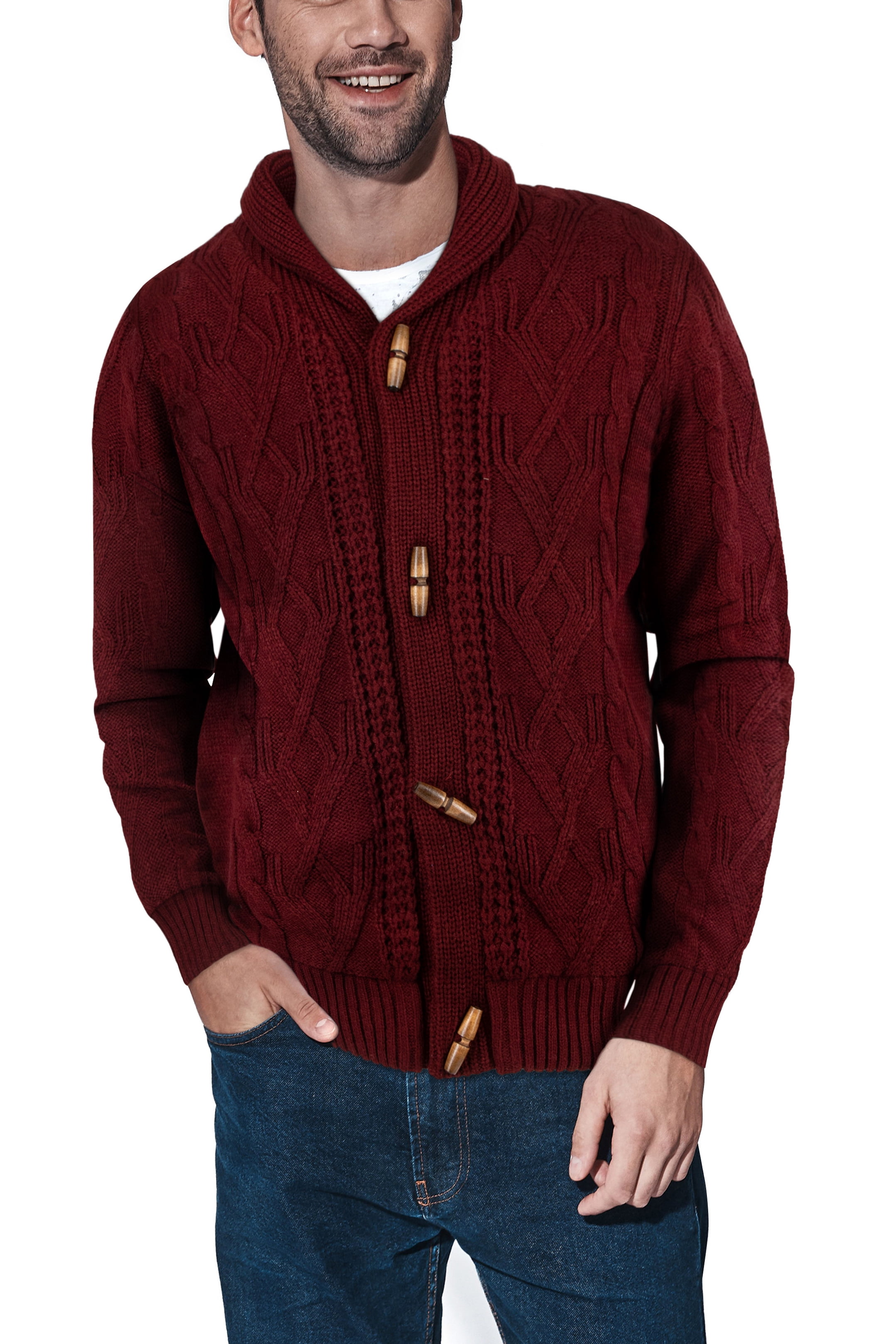 Burgundy knit deals cardigan